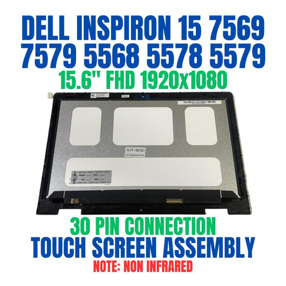 1 of 6-image forDell Inspiron 5568 5578 15.6" FHD LCD Touch Screen Digitizer Bezel 02YV20