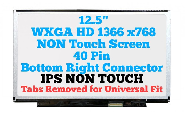 1 of 5-image forLenovo fru 04Y1415 IPS 12.5" WXGA HD Slim LCD LED Display Screen
