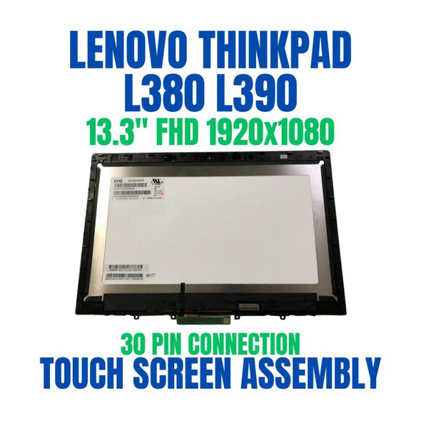 1 of 7-image forREPLACEMENT 13.3" FHD 1920x1080 IPS LCD Screen Display Touch Digitizer Bezel Frame Control Board Assembly FRU 02DA316 Lenovo Yoga L380 20M6 20M7 20M8