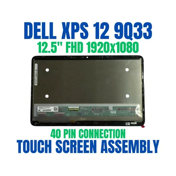1 of 5-image forDell XPS 12 9Q23 LCD Screen LP125WF1 SPA2 Assembly 1920x1080 Touch Screen