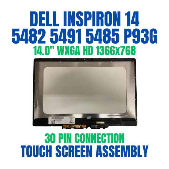 1 of 5-image forDell Inspiron 14 5482 FHD 14" LCD Touch Screen Assembly 0RHRX0