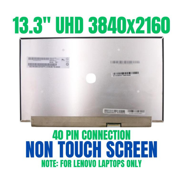 1 of 2-image forLenovo Fru 5d10n98929 4k 13.3" LED LCD Screen Auo B133zan01.1