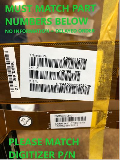 1 of 9-image forHP Envy 23 Touch Screen Digitizer Glass 23" AD00231C003