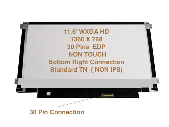 2 of 12-image for759594-3J3 11.6" 1366x768 HD LED Matte eDP