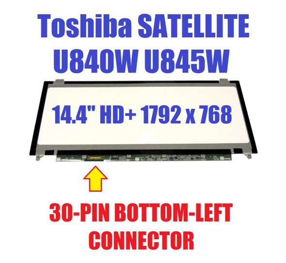 1 of 2-image forToshiba SATELLITE U845W-S4180 ULTRABOOK 14.4" LCD LED Screen Display Panel SWXGA