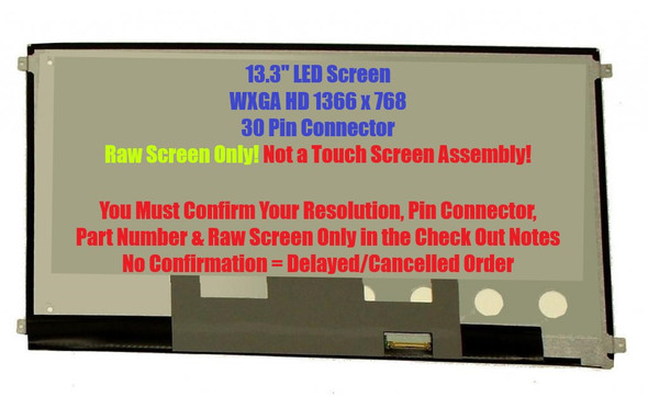 1 of 4-image forLaptop LCD Screen ChiMei N133bge-e51 Rev.C1 13.3" Wxga Hd Non Touch