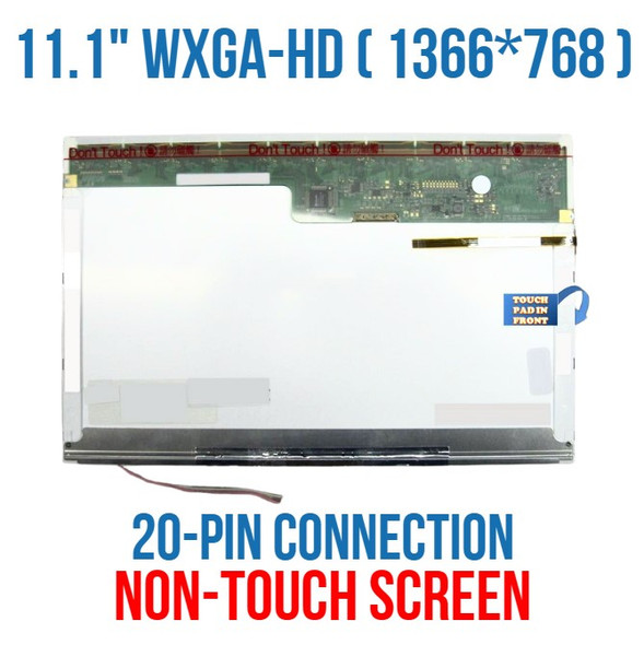 1 of 2-image forToshiba Ltd121exvv Touch Pad REPLACEMENT LAPTOP LCD Screen 12.1" WXGA Single Lamp