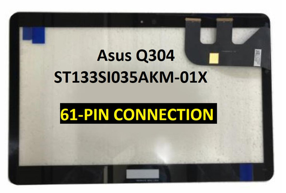 1 of 2-image for13.3" Laptop LCD Touch Screen ASUS Q304 Screen Digitizer Glass Panel FP-ST133SI035AKM-01X