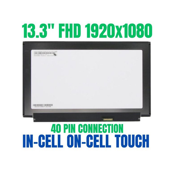 1 of 7-image forLenovo Thinkpad X390 X395 13.3" FHD IPS LED backlit Touch LCD Screen 02hl707