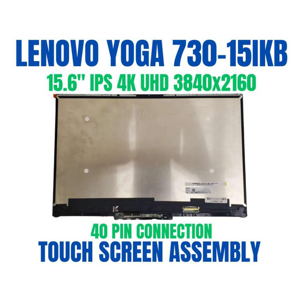 1 of 5-image forLenovo Yoga 730-15IWL 81JS 4K UHD Touch LCD Screen Bezel 5D10Q89745