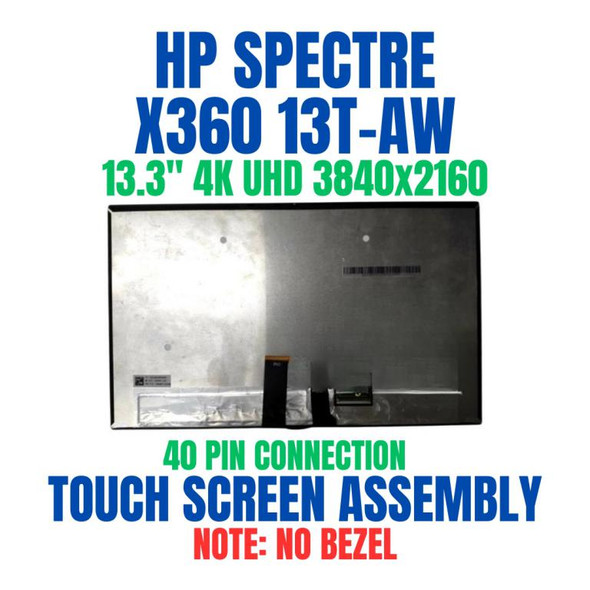 1 of 5-image forHP Spectre x360 13-aw0xxx 13.3" UHD 40 Pin Touch Screen Assembly No Bezel