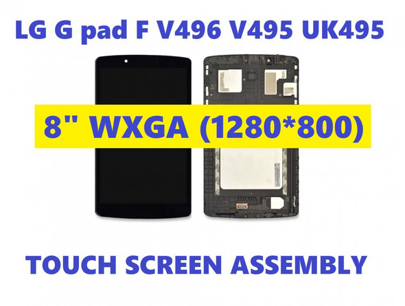 1 of 6-image forFrame LCD Display Touch Screen Digitizer LG G pad F 8.0 V496 V495 UK495 Bl