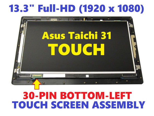 1 of 5-image forFull HD 1920X1080 13.3" A Touch Screen and B LED Display Assembly TAICHI 31
