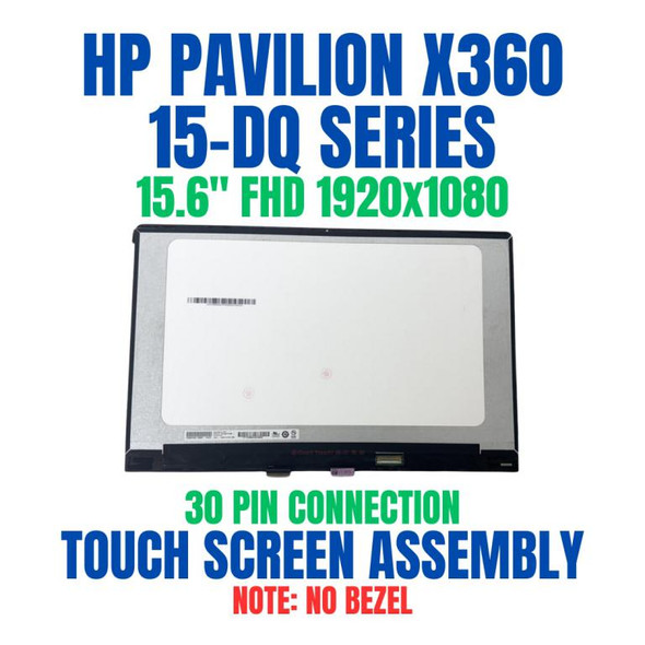 1 of 8-image for15.6" FHD LCD Touch Screen Assembly HP Pavilion x360 15-dq1003ca 15-dq1010ca