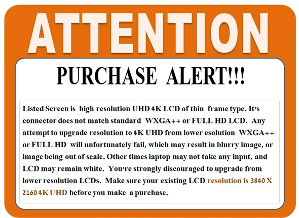2 of 10-image forLP156UD1(SP)(B1) 4K UHD LCD Screen LED laptop 15.6" Display Glossy