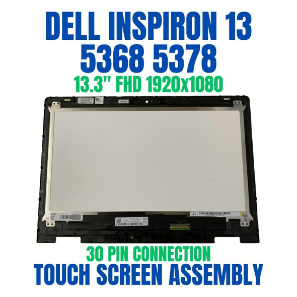 1 of 6-image forDell LCD Display 13.3" Touch Inspiron 13 5378 7368 B133hab01.0 Cdxnx C70dr W94fj