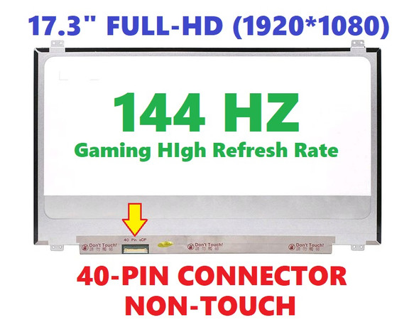 1 of 5-image forN173HCE-G3A 17.3" laptop Screen IPS 144hz 1080p LCD monitor