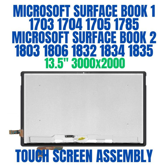 1 of 9-image forMicrosoft Surface Book 1 1703 1704 1705 1706 Touch Screen assembly LCD Screen