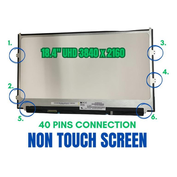 1 of 2-image for18.4" LCD Screen Display Panel BOE NV184QUM-N21 eDP 40 pin 3840X2160 60Hz