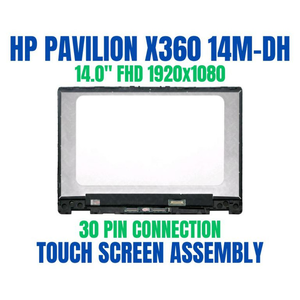 1 of 5-image forFHD LCD Touch Screen Digitizer Bezel HP Pavilion x360 14M-DH0001DX L51120-001