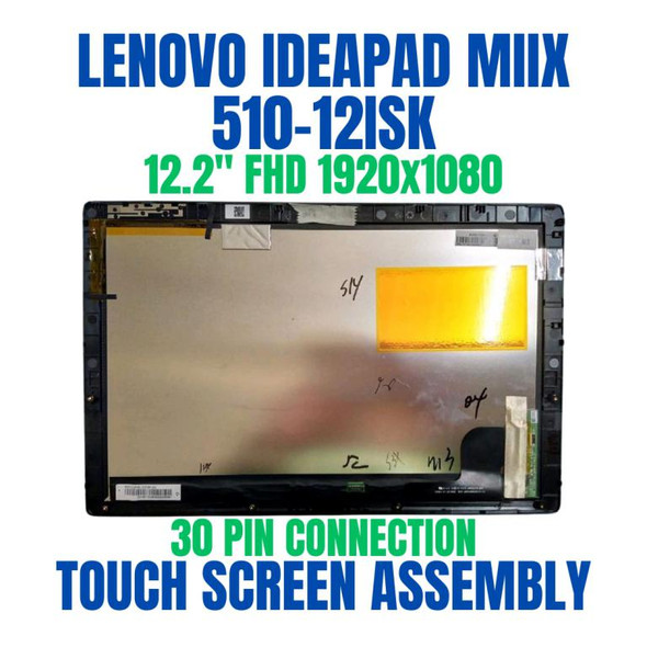 1 of 6-image forLenovo 12.2" Led FHD REPLACEMENT Touch Screen Assembly Miix-510-12ikb