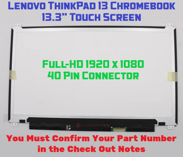 1 of 7-image forLenovo ThinkPad 13 Chromebook LCD Touch Screen 13.3" FHD 01AV665