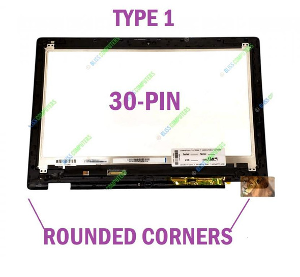 2 of 9-image forFHD Dell Inspiron 13 7347 7348 7359 P57G002 Touch LCD Screen Assembly Bezel