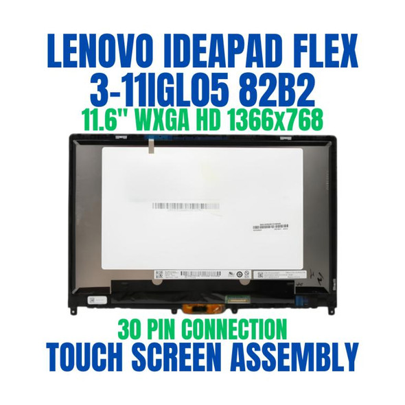 1 of 5-image forLenovo Ideapad Flex 3 11IGL05 11.6" LCD Touch Screen Assembly