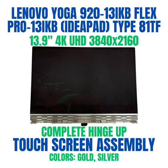 1 of 6-image forLenovo Yoga 920-13ikb 13.9" Uhd Touch Glossy Complete Assembly