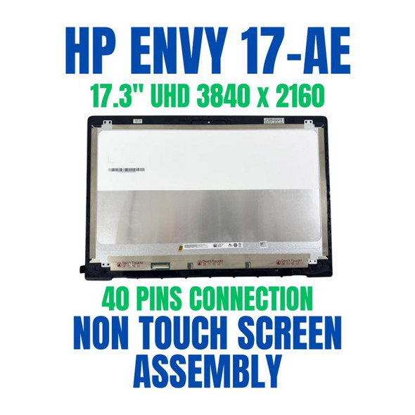 1 of 9-image for17.3" 4K UHD LCD Screen Bezel Assembly HP Envy 17-AE Non Touch