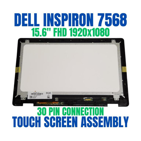 1 of 6-image forDell Inspiron 15 7568 15.6" LCD Screen Touch Digitizer Assembly Frame