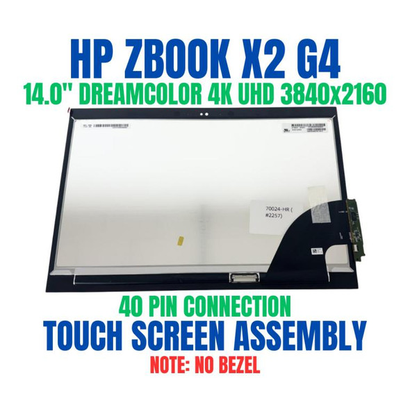 1 of 10-image forL03245-001 HP ZBook X2 G4 14" 4K DreamColor LCD Display Touch Bezel