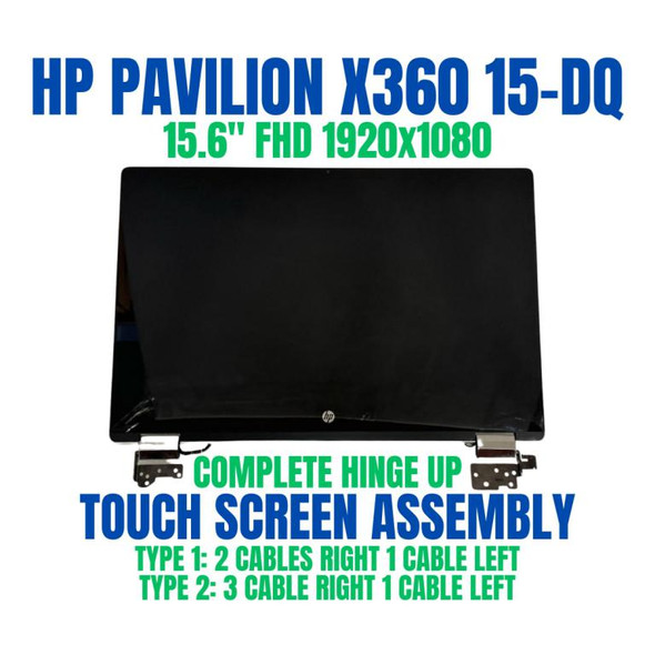1 of 12-image forFHD LCD Touch Screen Digitizer Assembly HP Pavilion x360 15-dq0067cl Bezel
