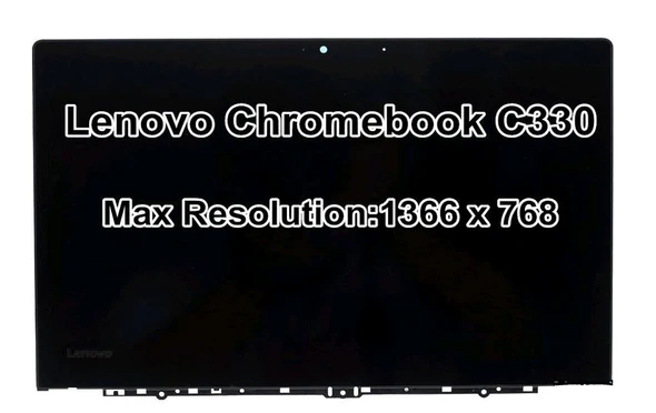 2 of 6-image forREPLACEMENT 11.6" LCD Touch Screen Display Assembly Frame mounting Lenovo Chromebook C330 81HY0001US 5D10S73325