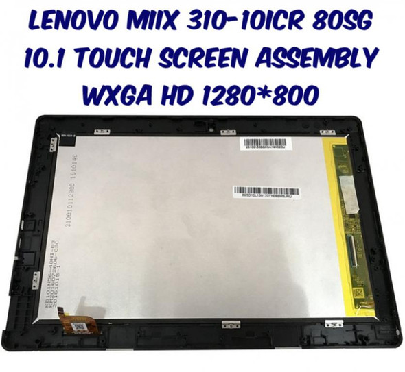 1 of 8-image forBlack Touch Screen Digitizer Lenovo Ideapad Miix 310-10ICR MIIX310