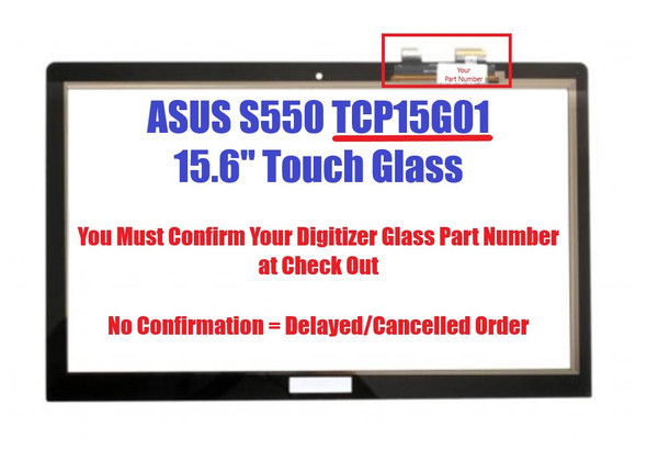 1 of 6-image forASUS VivoBook V551 TCP15G01 v0.5 15.6" Touch Glass