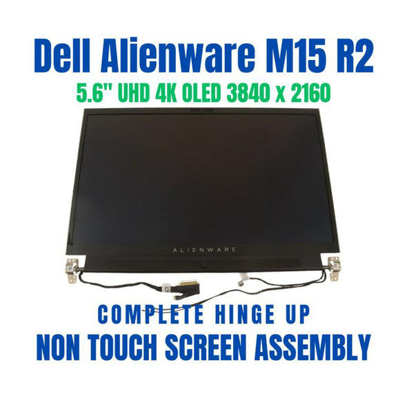 1 of 6-image forAlienware m15 R2 LCD Screen Assembly 4K OLED White HXV8X