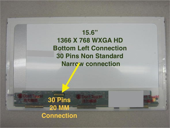 1 of 6-image forLenovo ThinkPad L540 15.6" Screen Panel MATTE B156XTN02.6 30 Pin