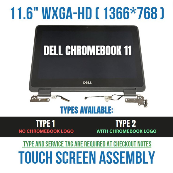 1 of 6-image forDell Latitude 3189 Touch Screen 11.6" LCD LED 1RHN9 V4VFK