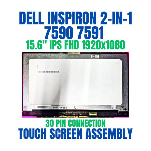 1 of 6-image forDell Inspiron 15 7591 15.6" FHD LCD Touch Screen Assembly
