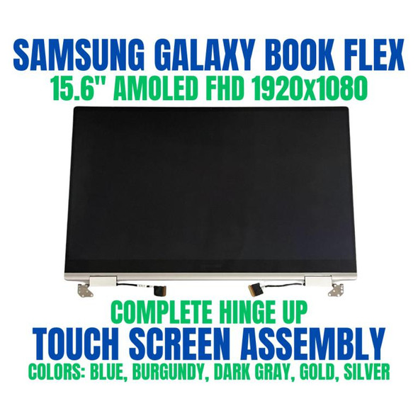 1 of 8-image forSamsung Galaxy Book Pro 360 NP950QDB 15.6" FHD Touch LCD Assembly Silver