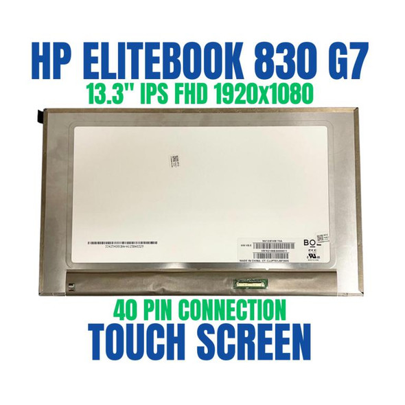 1 of 8-image forHP M36417-001 SPS-RAW Panel 13.3" FHD AG LED 250 HD IR LCD Screen Touch