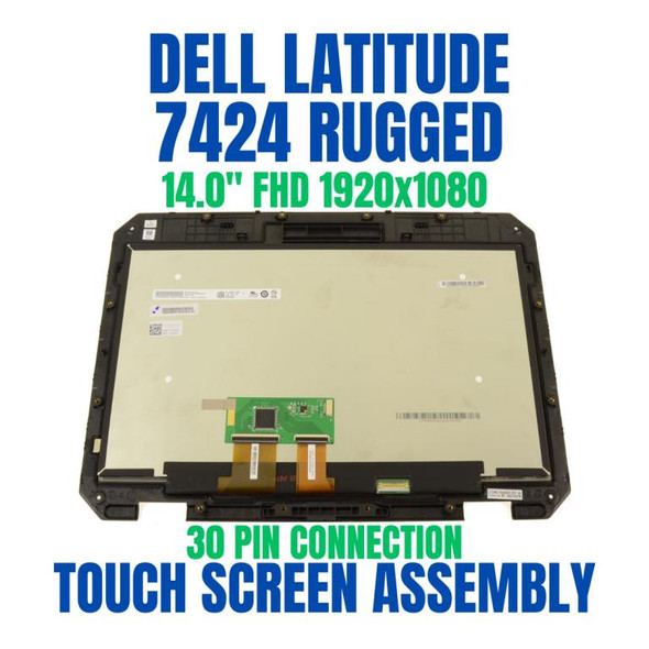 1 of 6-image forOEM Dell Latitude 7424 Rugged Extreme Touch LCD Screen NO Cam VD3XR