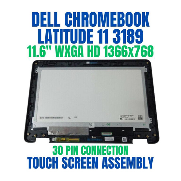 1 of 8-image forDell Chromebook 3189 LCD Display Touch Screen Glass Assembly NV116WHM-A21 B116XAT02.3