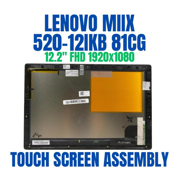 1 of 6-image forLCD Display Lenovo Miix 520-12Ikb Miix 520-12 Series 12.2" Touch Screen 2-in-1 Laptop Screen Assembly 5D10P92363