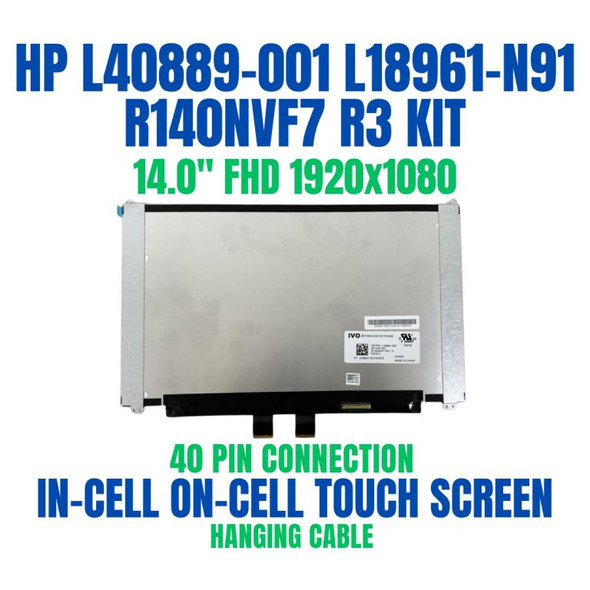 1 of 10-image forR140NVF7 R3 1.2 LCD LED Screen 14" FHD IPS HP 840 g5 Panel L40889-001