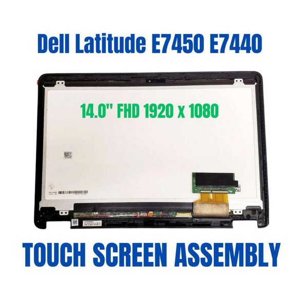 1 of 7-image forDell Latitude E7450 14" 1920x1080 FHD LED LCD Touch Screen Assembly 2D73T 02D73T