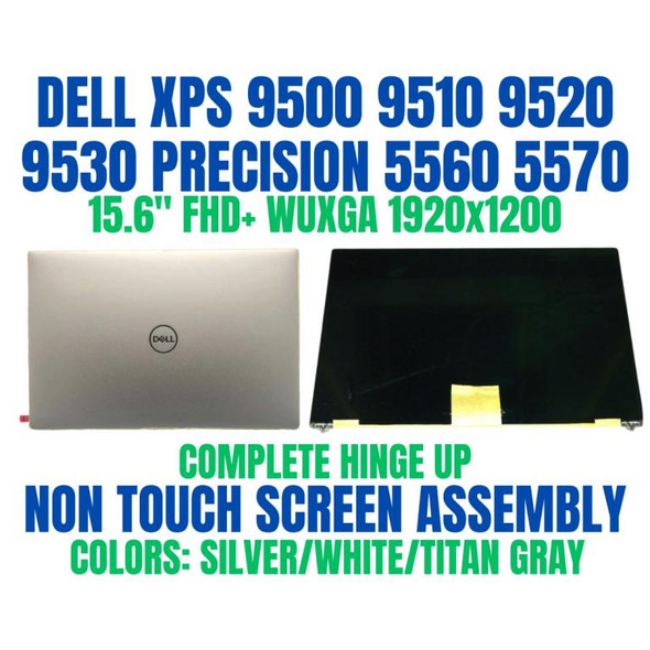 1 of 12-image forDell OEM Precision 5550 XPS 9500 FHD+ LCD Non Touch Screen Assembly XW5TD