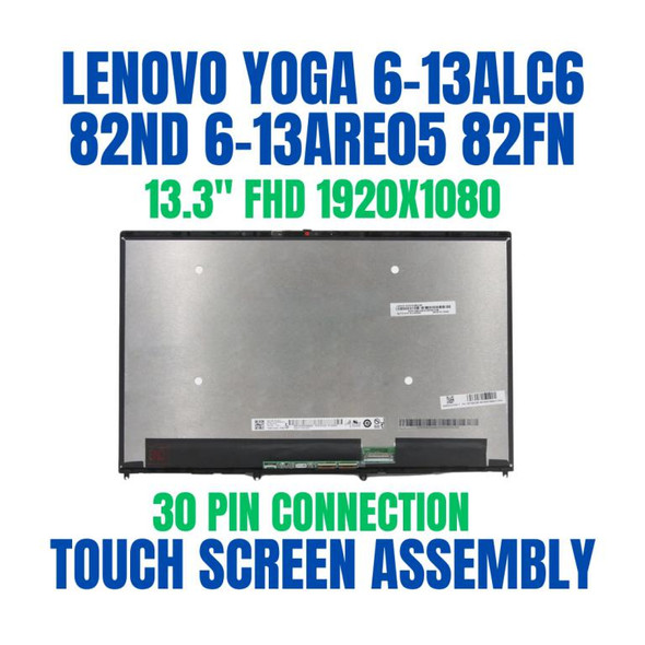 1 of 13-image forFHD IPS LCD Touch Screen Assembly Bezel Lenovo Yoga 6 13ARE05 82FN003TUS