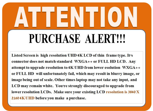 2 of 10-image forLP156UD1-SPB1 15.6" 4K LED LCD Screen UHD 3480X2160 Matte LP156UD1(SP)(B1)